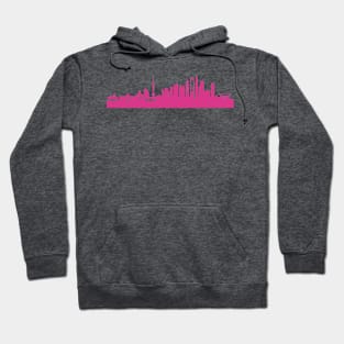 Shanghai skyline pink Hoodie